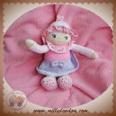 COROLLE DOUDOU POUPEE HOCHET ROSE ROBE VIOLET SOS