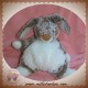 NICOTOY SOS DOUDOU LAPIN BLANC REFLET MARRON