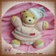 KALOO SOS DOUDOU OURS BEIGE BOULE ECRU PULL ROSE HIVER 