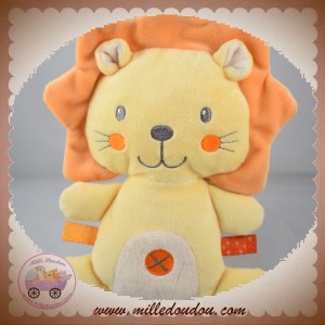 NICOTOY SOS DOUDOU LION JAUNE QUASI PLAT 15 CM