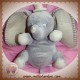 NICOTOY DOUDOU ELEPHANT DUMBO GRIS BILLES 24 cm DISNEY SOS