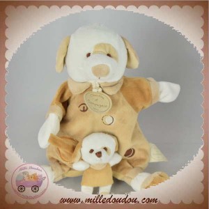 DOUDOU ET COMPAGNIE CHIEN MARIONNETTE DAFFY MARRON BEIGE SOS