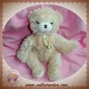 HISTOIRE D'OURS SOS DOUDOU OURS BEIGE ECRU BOUCLETTE POIL