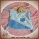 KALOO SOS DOUDOU LAPIN PLAT BLEU ESCARGOT NOEUD BLUE