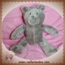 OKAIDI OBAIBI DOUDOU OURS PELUCHE GRIS SOS