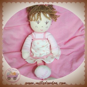 KALOO DOUDOU POUPEE FILLE ROSE ROBE LILIROSE 34 CM SOS