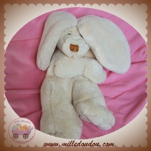 NATURE ET DECOUVERTES SOS DOUDOU LAPIN ECRU BLANC