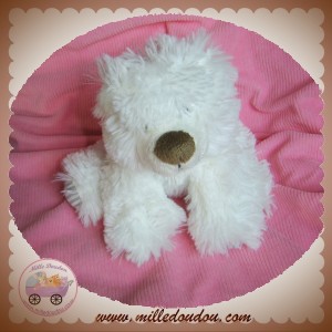 MAXITA SOS DOUDOU OURS POIL BLANC ASSIS