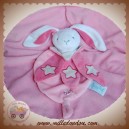 BABYNAT BABY NAT SOS DOUDOU LAPIN BLANC PLAT ROSE FLUORESCENT ETOILE