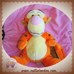 DISNEY NICOTOY DOUDOU TIGROU ORANGE JAUNE MOUCHOIR RAYE SOS