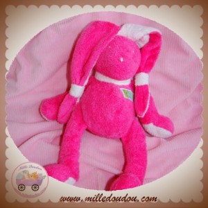 TARTINE ET CHOCOLAT SOS DOUDOU LAPIN ROSE FUSHIA HOCHET