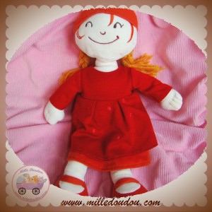 MARESE SOS DOUDOU POUPEE CHAPERON ROUGE ROBE TRESSES