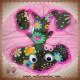 NOTSOBIG DOUDOU TOUMOU MONKEY GRENOUILLE PLAT VIOLET NOIR FLEURS