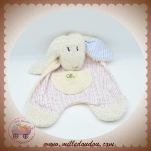 TRUDI SOS DOUDOU MOUTON BLANC PLAT OLLI OLBOT BLEU