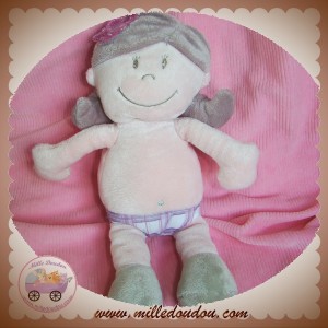 NOUKIE'S SOS DOUDOU POUPEE FILLE KENZA ROSE CULOTTE FLEUR SOS