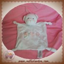 BABY DIOR SOS DOUDOU OURS PLAT BLANC COEUR ROSE NOEUD SOS