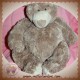 DIMPEL SOS DOUDOU OURS BOUCLETTE MARRON TAUPE GABRIEL