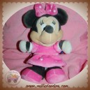 DISNEY NICOTOY DOUDOU MINNIE SOURIS NOIR ROBE ROSE SOS