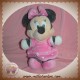 DISNEY NICOTOY DOUDOU MINNIE SOURIS NOIR ROBE ROSE SOS