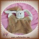 CMP DOUDOU CHIEN LAPIN BLANC PLAT MARRON COEUR