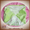 CREDIT MUTUEL SOS DOUDOU MOUCHOIR PLAT BLANC VERT ENFANT