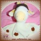 ANNA CLUB PLUSH DOUDOU GIRAFE CHEVAL SAM HOCHET PLAT ECRU MARRON