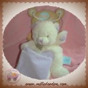 BABYNAT SOS DOUDOU OURS BLANC POIL MOUCHOIR VIOLET SOS