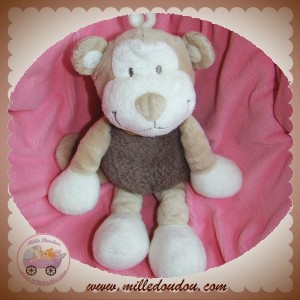 NOUKIE'S SOS DOUDOU SINGE BONO BEIGE BLANC SOS