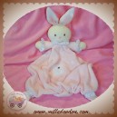 NOUNOURS DOUDOU LAPIN BLANC PLAT ROSE SOS