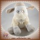 MOTS D'ENFANTS DOUDOU VACHE GIRAFE BLANCHE ECRU BEIGE SOS