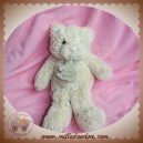 HISTOIRE D'OURS SOS DOUDOU CHAT OURS ECRU BOUCLETTE NEZ ROSE