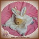 CMP DOUDOU LAPIN BEIGE PLAT BLANC RAYE BEIGE MES PETITS CAILLOUX