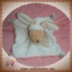 CMP DOUDOU LAPIN BEIGE PLAT BLANC RAYE BEIGE MES PETITS CAILLOUX