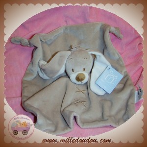 BVBA JOGYSTAR SOS DOUDOU LAPIN DAMO BEIGE TAUPE PLAT NOEUD CROIX