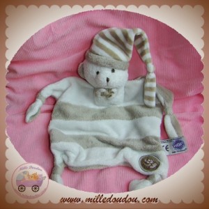 MGM DOUDOU OURS BLANC GRIS PLAT DODO D'AMOUR SOS