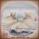 NATTOU SOS DOUDOU ELEPHANT PLAT BLEU BEIGE SOS