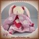 DOUDOU ET COMPAGNIE SOS LAPIN MARIONNETTE ROSE POUDRE ETOILE FLUORESCENT DC2159