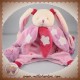 DOUDOU ET COMPAGNIE SOS LAPIN MARIONNETTE ROSE POUDRE ETOILE FLUORESCENT DC2159