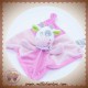 MOTS D'ENFANTS SOS DOUDOU VACHE GIRAFE ROSE PLAT