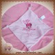 DISNEY SOS DOUDOU MOUCHOIR PLAT ROSE MINNIE NOEUD CARREFOUR