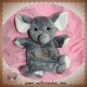 HISTOIRE D'OURS SOS DOUDOU ELEPHANT GRIS FONCE MARIONNETTE