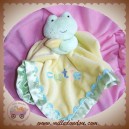 CARTER'S SOS DOUDOU GRENOUILLE VERTE PLAT JAUNE CUTIE SATIN