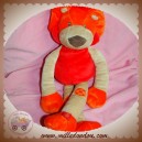 NATTOU DOUDOU MEGA LION BEIGE ROUGE ORANGE SOS