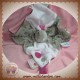 NOUKIE'S SOS DOUDOU DRAGON VICTORIA PLAT GRIS ROSE LUNE SOS