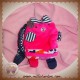 CATIMINI SOS DOUDOU OURS PIRATE PLAT ROSE TISSU FLEUR