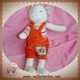 MOULIN ROTY SOS DOUDOU COCHON AVEC SALOPETTE ORANGE