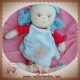 KALOO DOUDOU POUPEE FILLE ROSE TISSI ROBE BLEU SOS