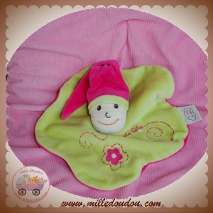 CMP SOS DOUDOU LUTIN PLAT ROSE VERT FLEUR