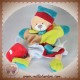 DOUDOU ET COMPAGNIE OURS PELUCHE MARIONNETTE OURSON VOITURE VERT ROUGE SOS