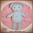 PETIT BATEAU SOS DOUDOU OURS TISSU RAYE BLEU VOILIER BATEAU ETOILE